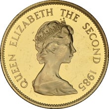 $1000 Hong Kong Gold Coin 1985 Year of the Ox