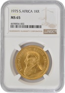 1975 Krugerrand Gold Coin 1oz NGC MS65