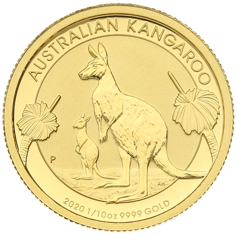 2020 1/10oz Australian Kangaroo Gold Nugget Coin