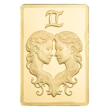 0.5g Gold Bar PAMP Zodiac Gemini Minted
