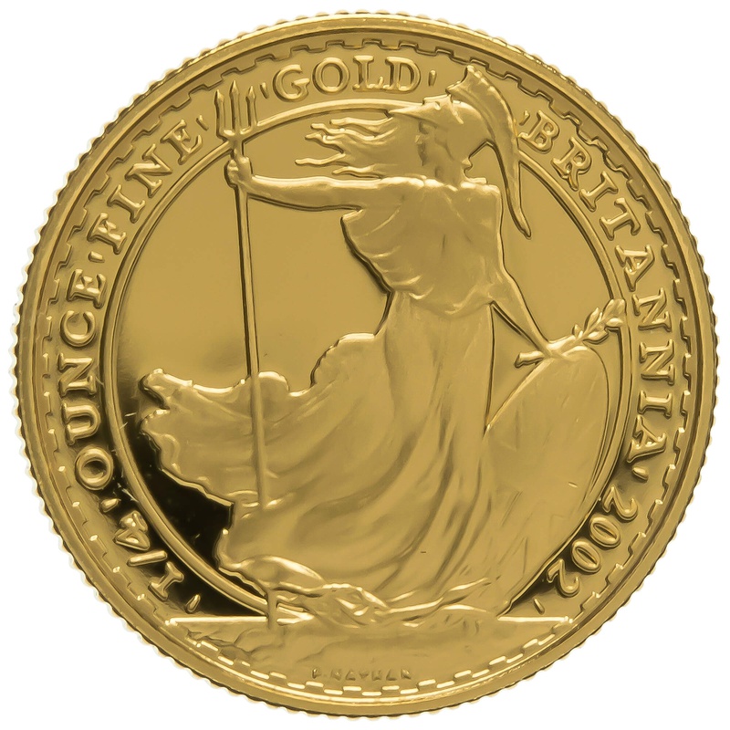 2002 Quarter Ounce Proof Britannia Gold Coin