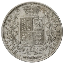 1883 Silver Half Crown Coin Queen Victoria