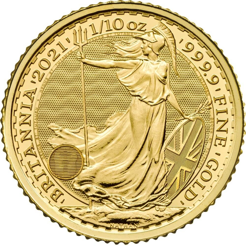 2021 1/10oz Gold Britannia Coin
