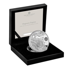 2022 25th Anniversary of Harry Potter - The Hogwarts Express 1oz Proof Silver Coin Boxed