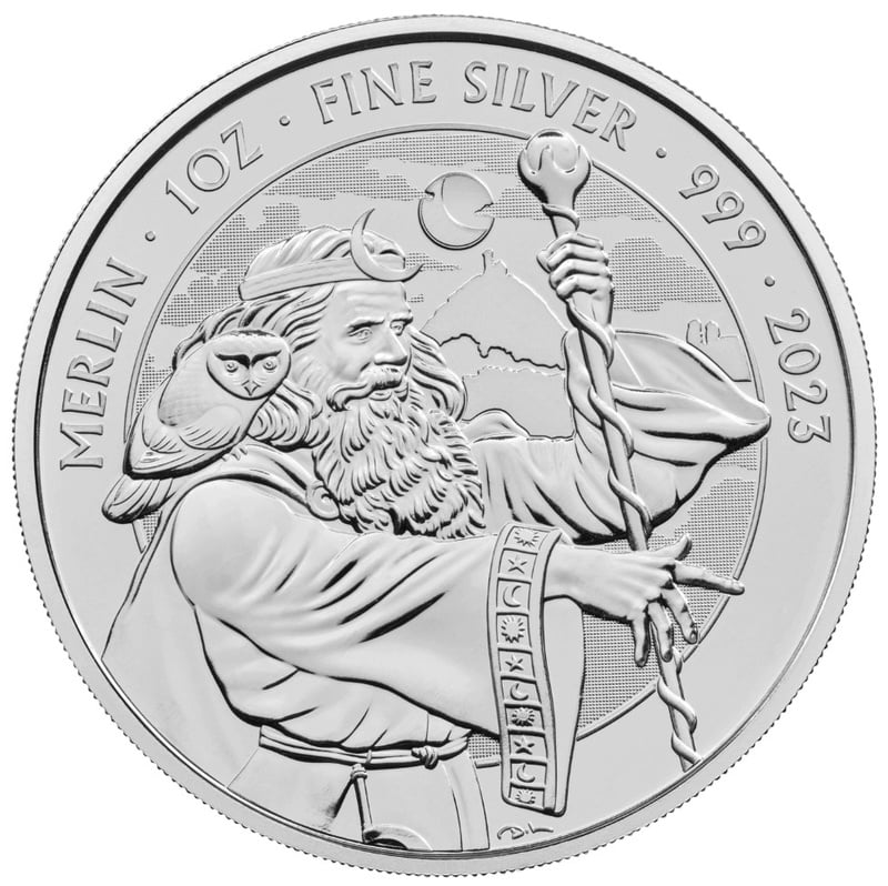 2023 Merlin Silver Coin Myths & Legends 1oz