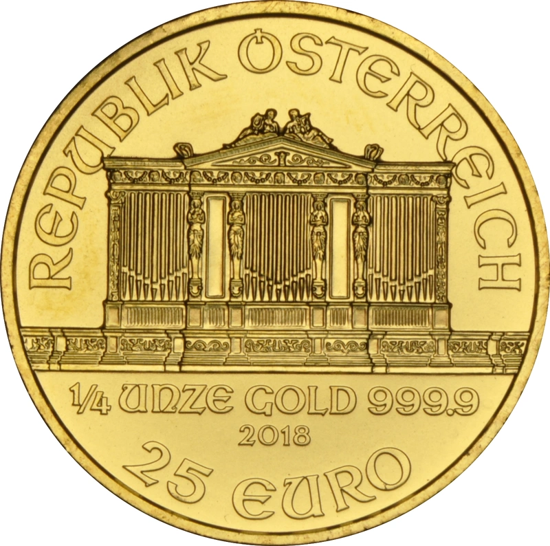 2018 1/4oz Austrian Gold Philharmonic Coin