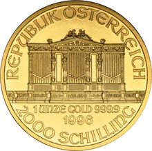 1996 Austrian Gold Philharmonic Coin 1oz