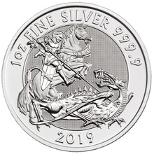 2019 Royal Mint Valiant Silver Coin 1oz