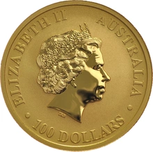 2014 Australian Kangaroo Gold Nugget Coin 1oz