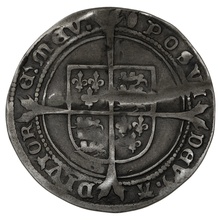 1551-3 Edward VI Silver Sixpence mm Tun
