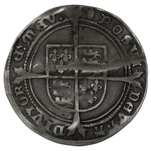 1551-1553 Silver Sixpence Coin Edward VI Tun