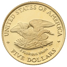 1995 Proof Civil War Battlefield - American Gold Commemorative $5
