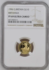 1996 Proof 1/10oz Gold Britannia Coin NGC PF69
