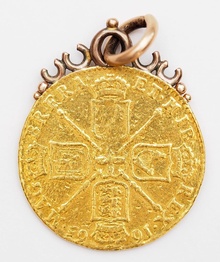 1665 Gold Guinea Coin Charles II