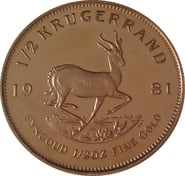 1981 Proof 1/2oz Krugerrand Gold Coin