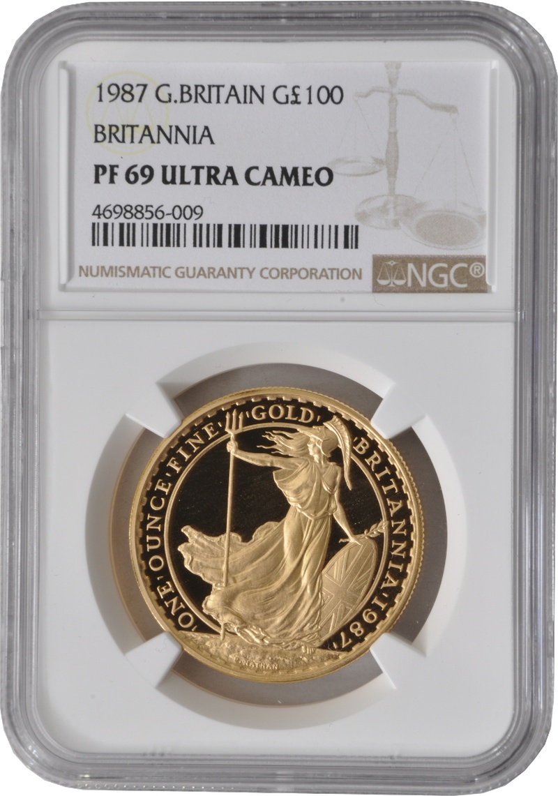 1987 Proof Gold Britannia Coin 1oz NGC PF69