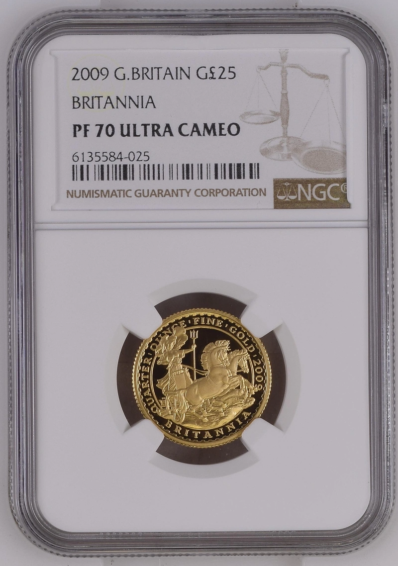 2009 Proof 1/4oz Gold Britannia Coin NGC PF70