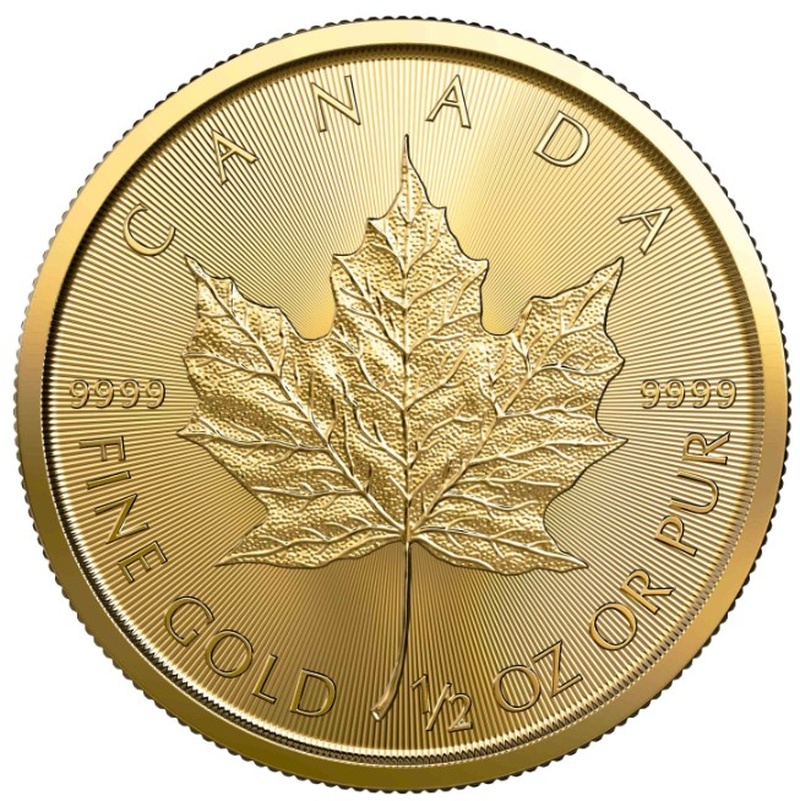 2021 1/2oz Canadian Maple Leaf Gold Coin