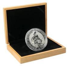 Large Oak Silver Coin Gift Box 10oz Royal Mint Series Silver Coin