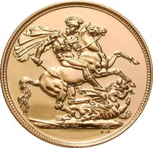 Elizabeth II Fourth Head Gold Sovereign Gift Boxed