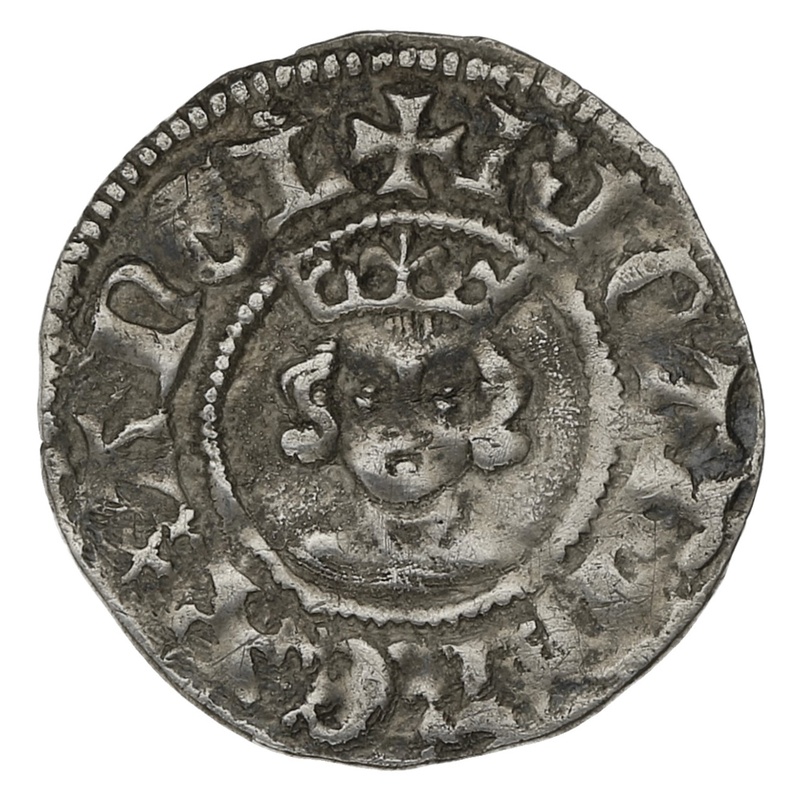 1377-1399 Silver Half Penny Coin Richard II