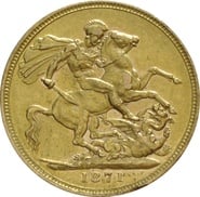 1871 Gold Sovereign Coin Queen Victoria Young Head Sydney