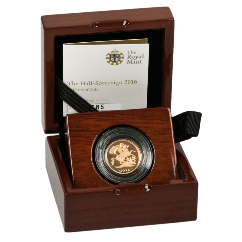 2016 Proof Gold Half Sovereign Boxed