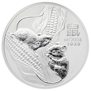 2020 Year of the Mouse Silver Coin 1oz Perth Mint Australian Lunar Series