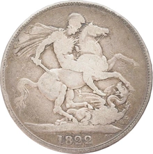 1822 Silver Crown Coin George IV Fine