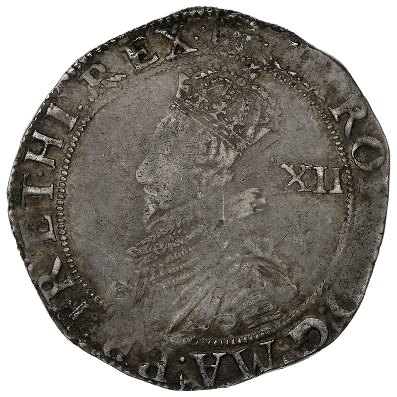 1631-2 Charles I Silver Shilling mm Rose