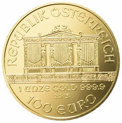 2015 Austrian Gold Philharmonic Coin 1oz PCGS MS70