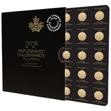 2025 MapleGram 25 x 1g Gold Coins