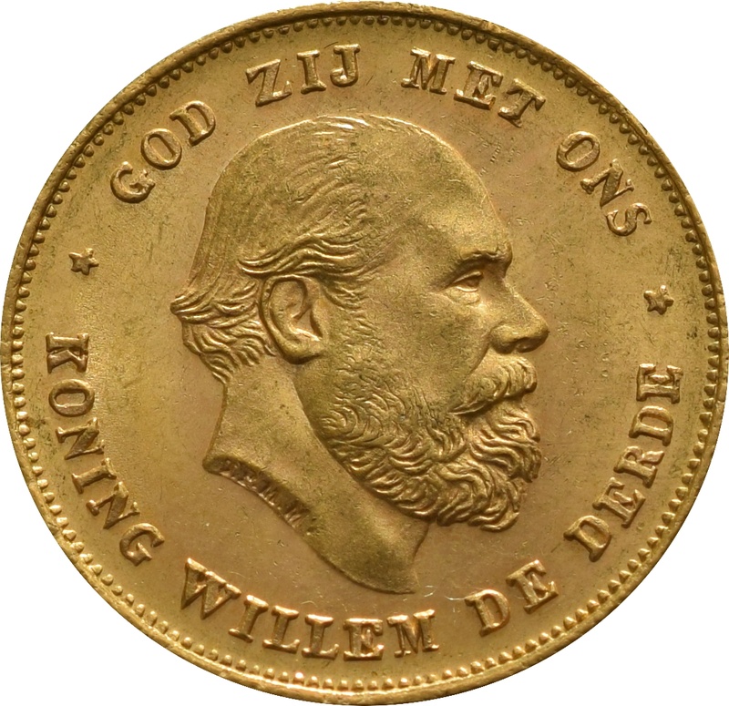 10 Guilders Netherlands Willem III 1875 - 1889