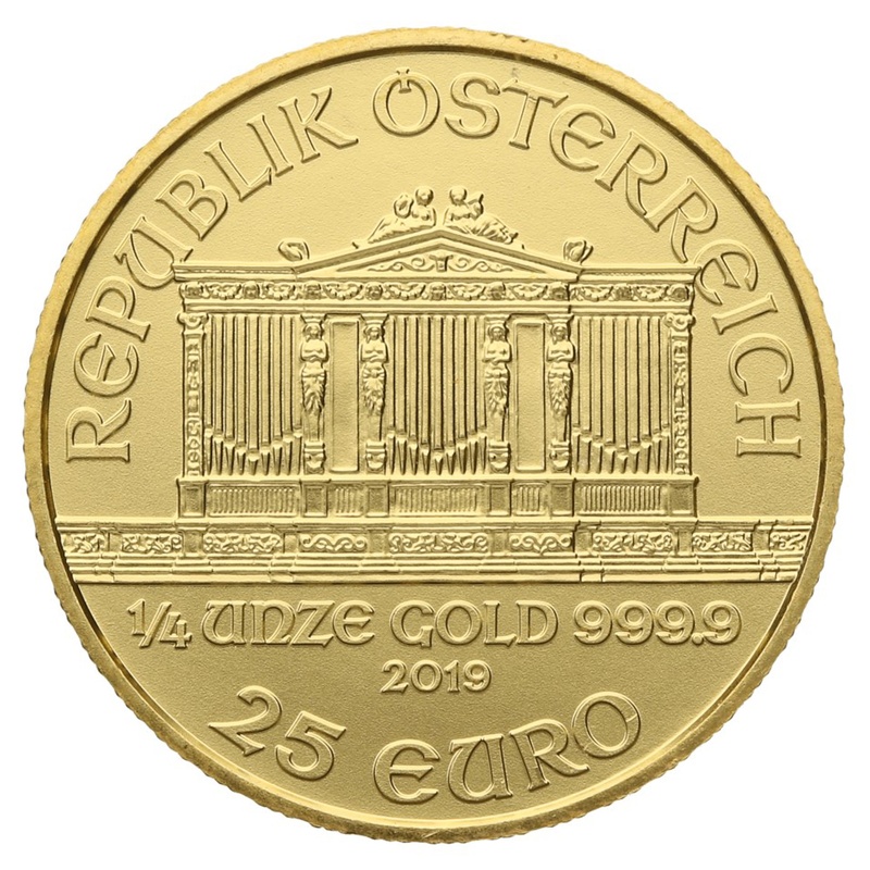 2019 1/4oz Austrian Gold Philharmonic Coin