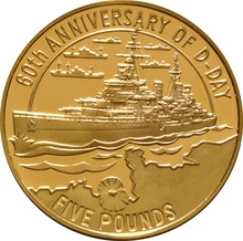 1944-2004 The 60th Anniversary of D-Day Channel Islands 3-coin Gold Proof Set Boxed
