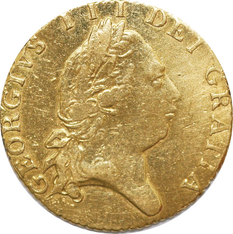 1791 Gold Half Guinea Coin George III