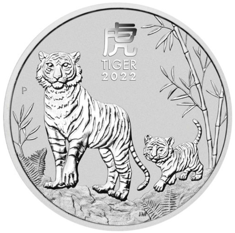 2022 Year of the Tiger Silver Coin 1kg Perth Mint Australian Lunar Series