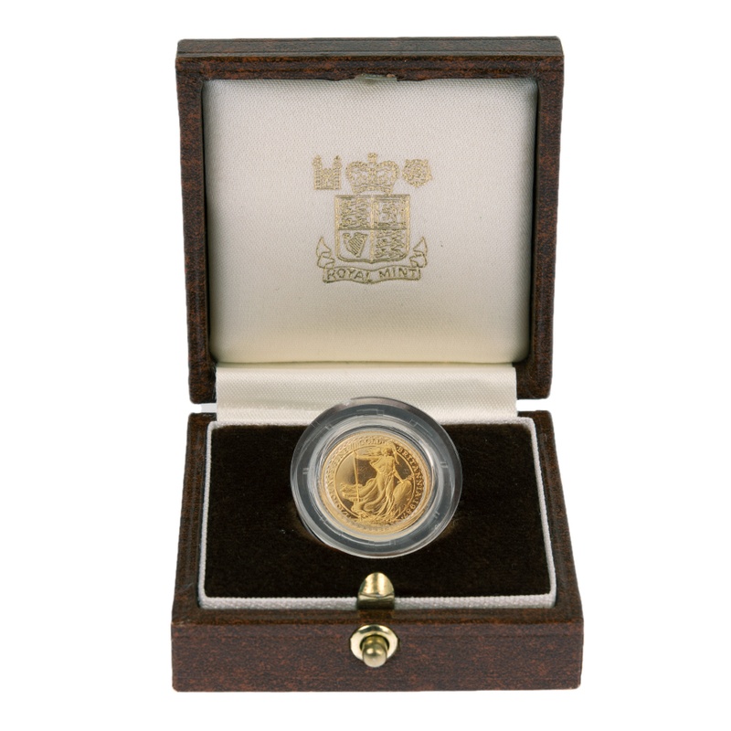 1987 Proof 1/10oz Gold Britannia Coin Boxed