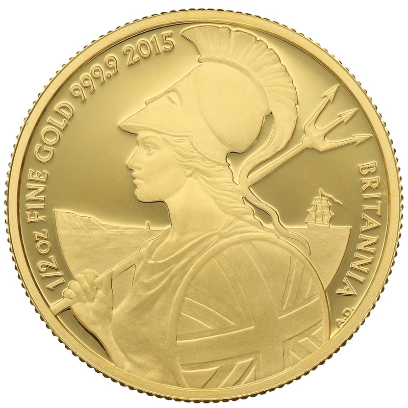 2015 Half Ounce Proof Britannia Gold Coin