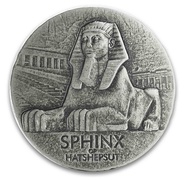 Egyptian Relics Sphinx of Hatshepsut 5 Ounce Silver Coin