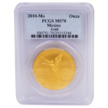 2010 Mexican Libertad Gold Coin 1oz PCGS MS70