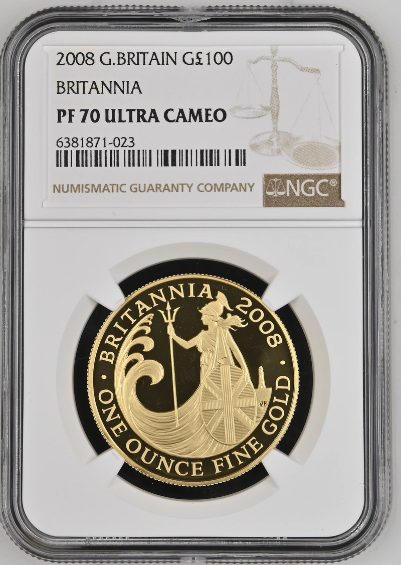 2008 Proof Gold Britannia Coin 1oz NGC PF70