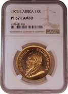 1973 1oz Gold Proof Krugerrand NGC PF67