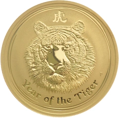 2010 Year of the Tiger Gold Coin 1oz Perth Mint Australian Lunar Series