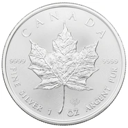 2020 Canadian Silver Maple Leaf Coin 1oz