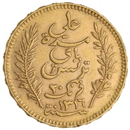 Tunisian 20 Francs Gold Coin