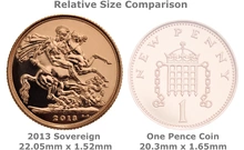 2013 Gold Sovereign Coin Elizabeth II Fourth Head