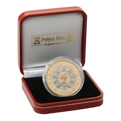 2002 Proof Isle of Man Gold Crown Golden Jubilee Tri Color Boxed 18ct