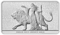 10oz Silver Bar Una and the Lion Minted