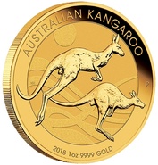 2018 1oz Australian Kangaroo Gold Nugget Coin